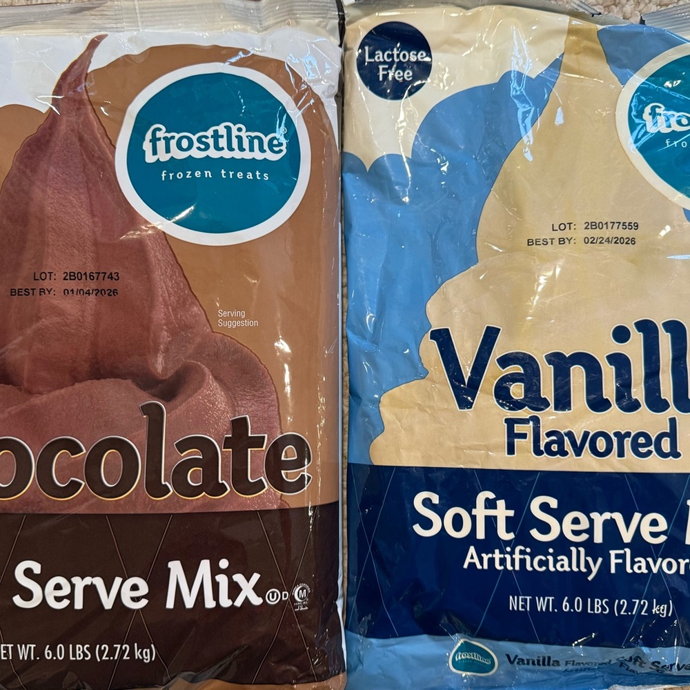 Frostline Chocolate and Vanilla Soft Serve Mix